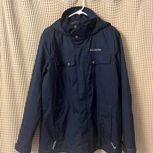 Columbia Men’s Navy interchange thermal Coat size Medium